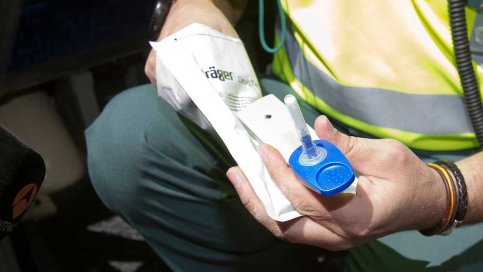 Un conductor da positivo en todas las drogas del test de la DGT