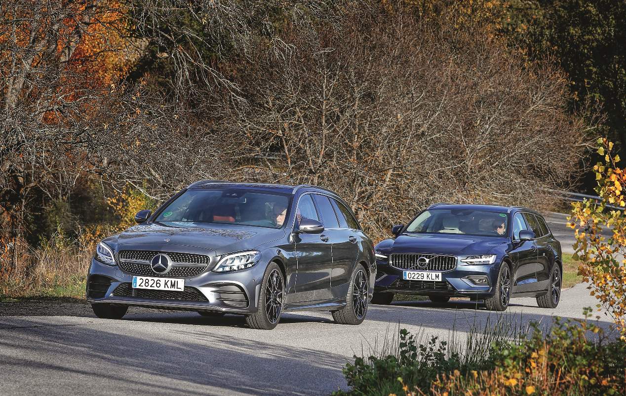 Comparativa: Mercedes Clase C familiar vs Volvo V60