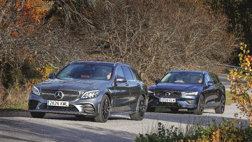 Mercedes Clase C Estate vs Volvo V60: ¿qué familiar Diesel es mejor?