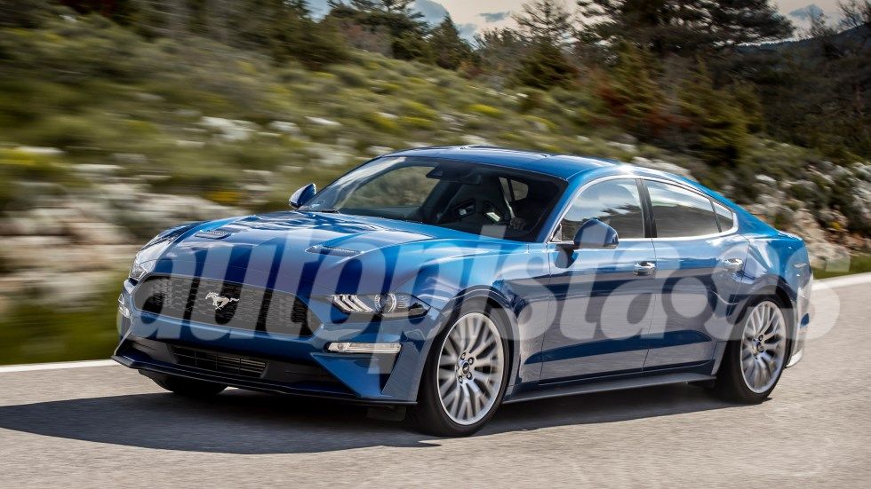 Ford Mustang 4 puertas: datos y primera foto de la berlina que llega en 2020