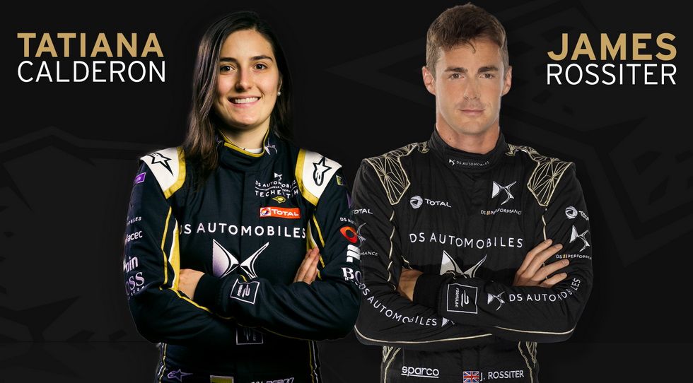Tatiana Calderón y Rossiter con DS Techeetah en los test de Marrakech