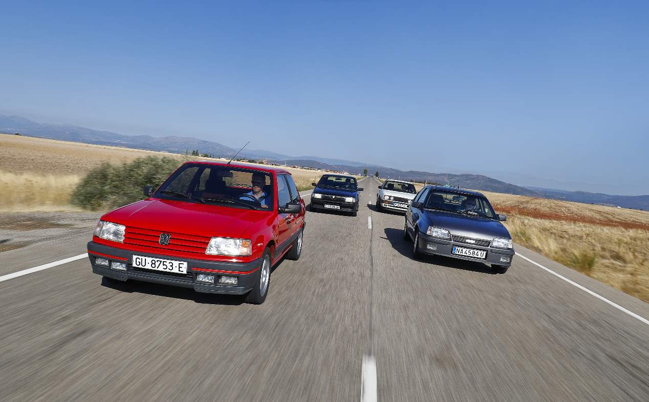 Alfa 133 1.7 IE, Opel Kadett GSi, Peugeot 309 GTi y VW Golf GTi Mk2