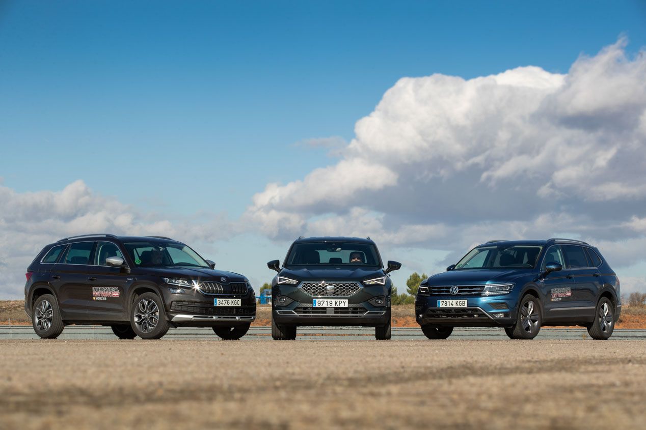 Comparativa: Seat Tarraco vs Skoda Kodiaq vs VW Tiguan Allspace