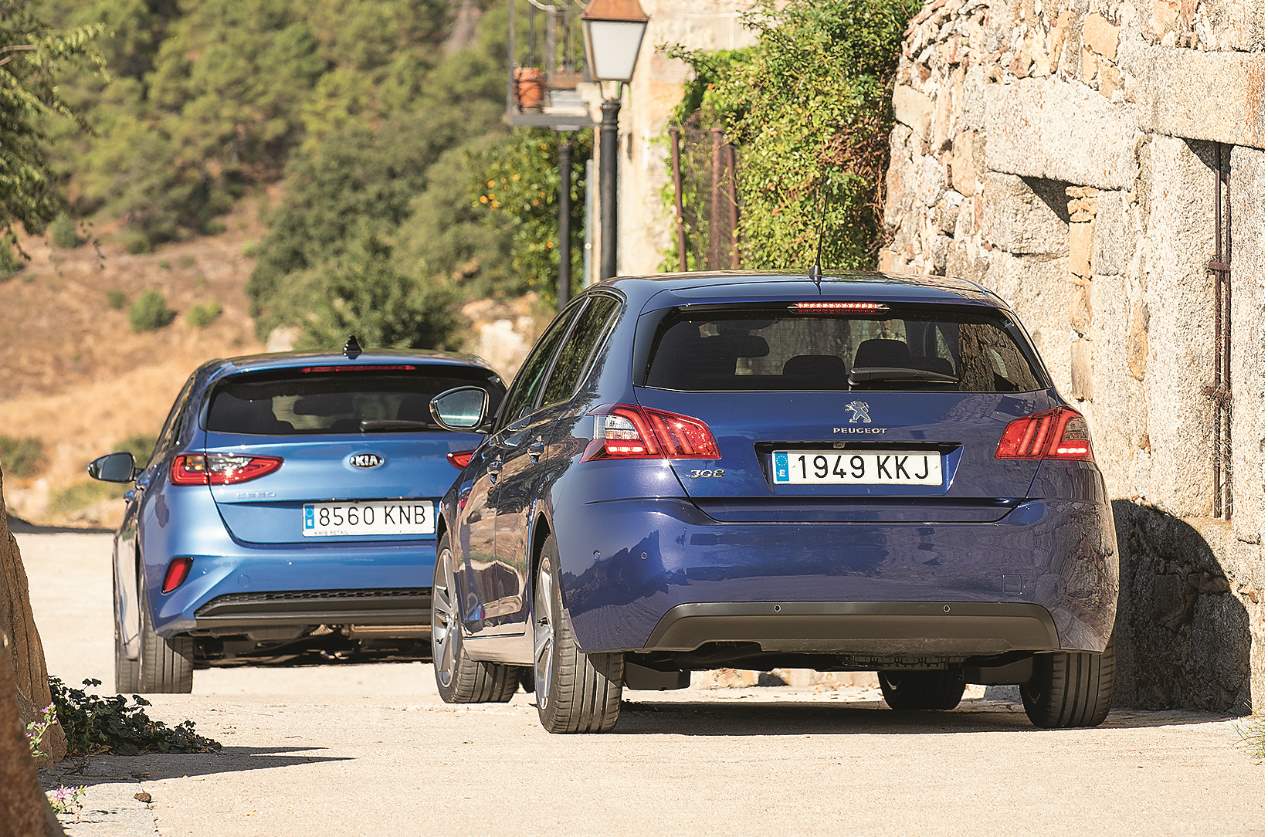 Comparativa Diesel: Kia Ceed 1.6 CRDi vs Peugeot 308 1.5 BlueHDI