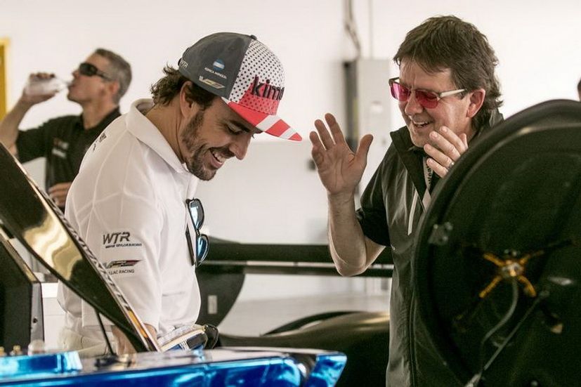 Wayne Taylor con Fernando Alonso