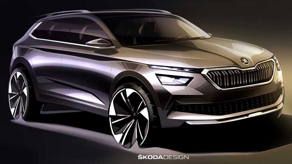 Skoda Kamiq: primeros bocetos oficiales del SUV que veremos en Ginebra