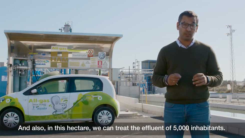 Así es el coche que funciona con residuos de aguas fecales