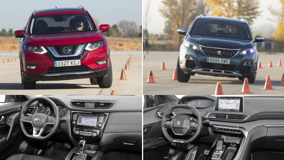 Nissan X-Trail dCi vs Peugeot 5008 BlueHDi: ¿qué SUV familiar Diesel es mejor?