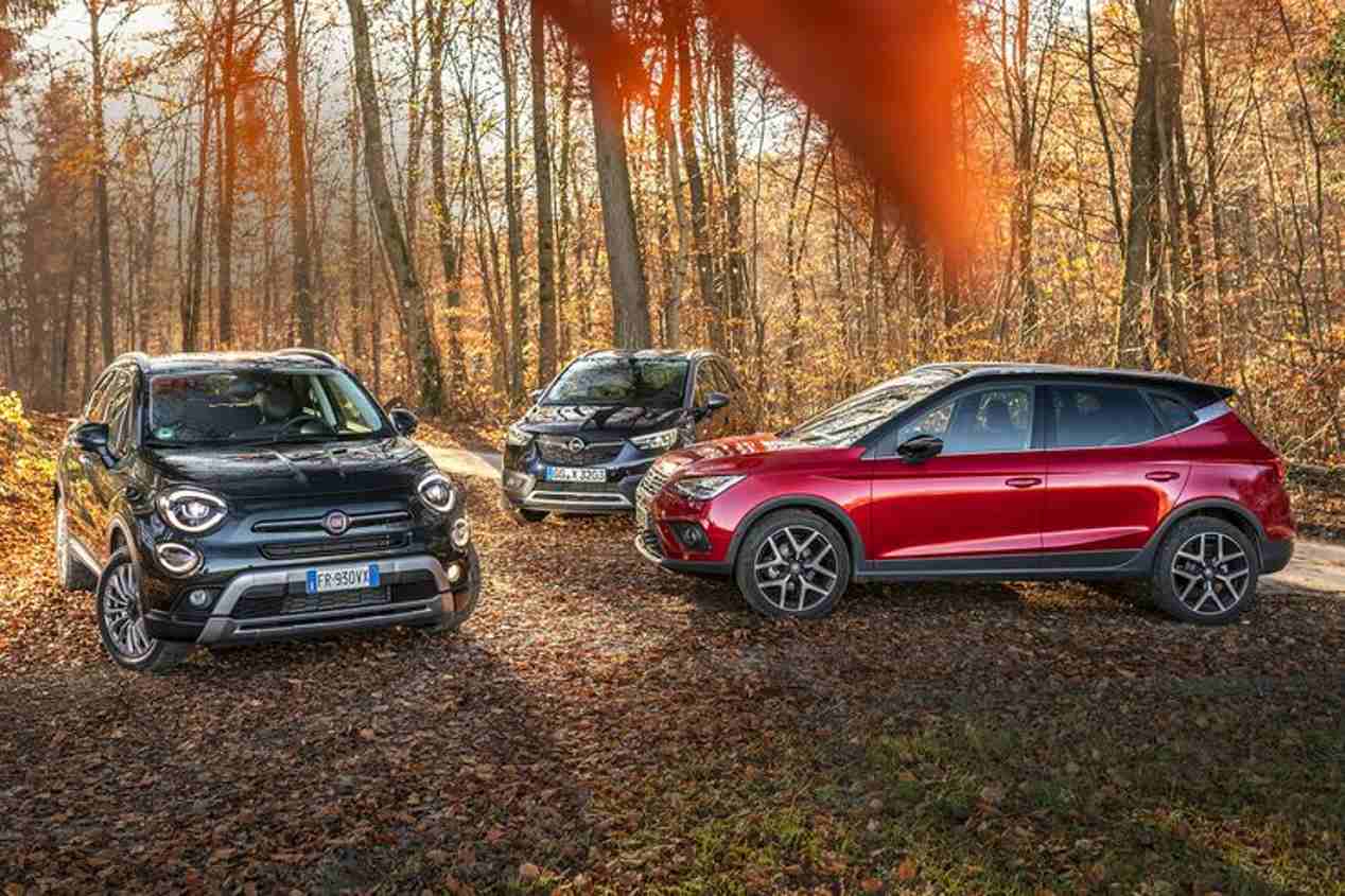 Comparativa: Fiat 500X 1.0 FireFly, Opel Crossland X 1.2 Turbo y Seat Arona 1.0 TSI