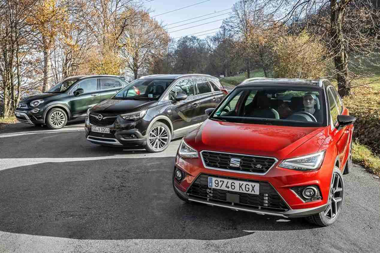 Comparativa: Fiat 500X 1.0 FireFly, Opel Crossland X 1.2 Turbo y Seat Arona 1.0 TSI