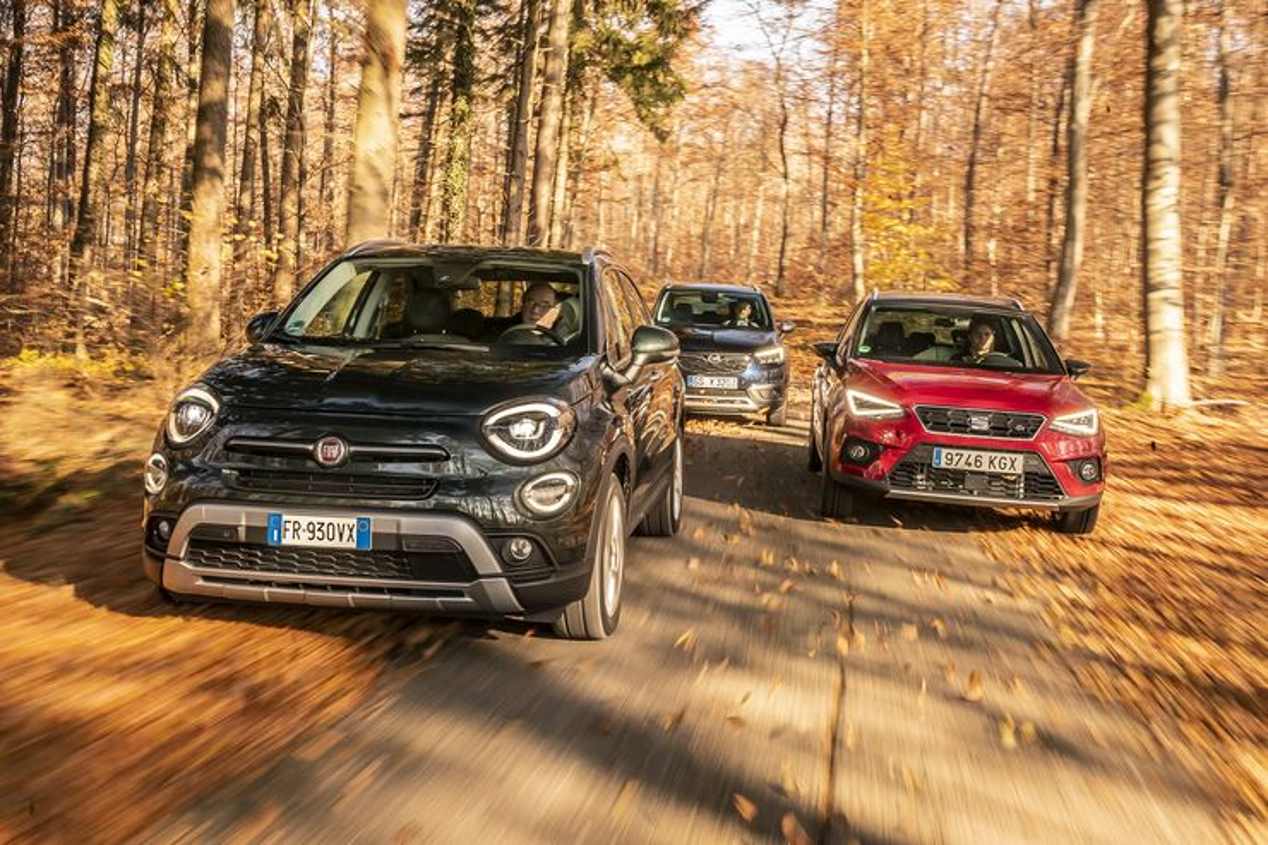Comparativa: Fiat 500X 1.0 FireFly, Opel Crossland X 1.2 Turbo y Seat Arona 1.0 TSI