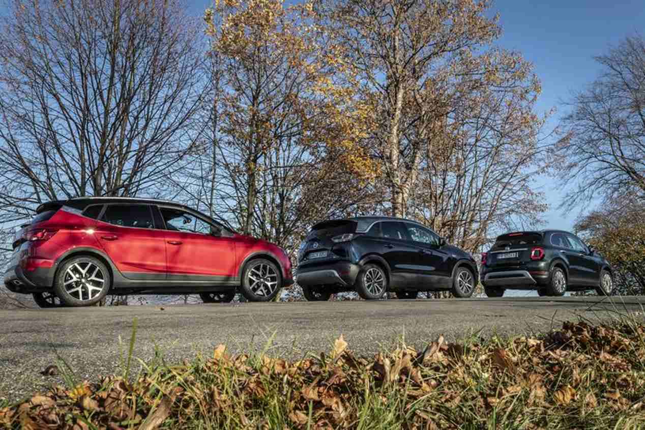 Comparativa: Fiat 500X 1.0 FireFly, Opel Crossland X 1.2 Turbo y Seat Arona 1.0 TSI