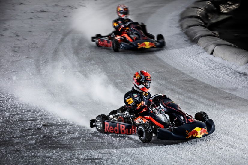 Verstappen y Gasly sobre hielo