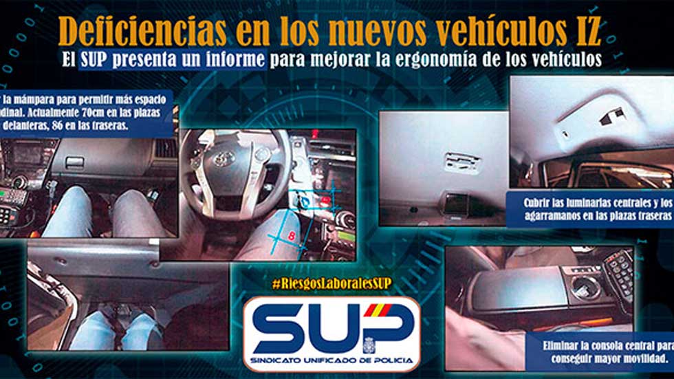 Los policías denuncian que no caben en los nuevos coches patrulla: ¿cuáles son?