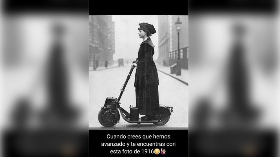 ¿Somos tan modernos? La historia del patinete con motor de 1915