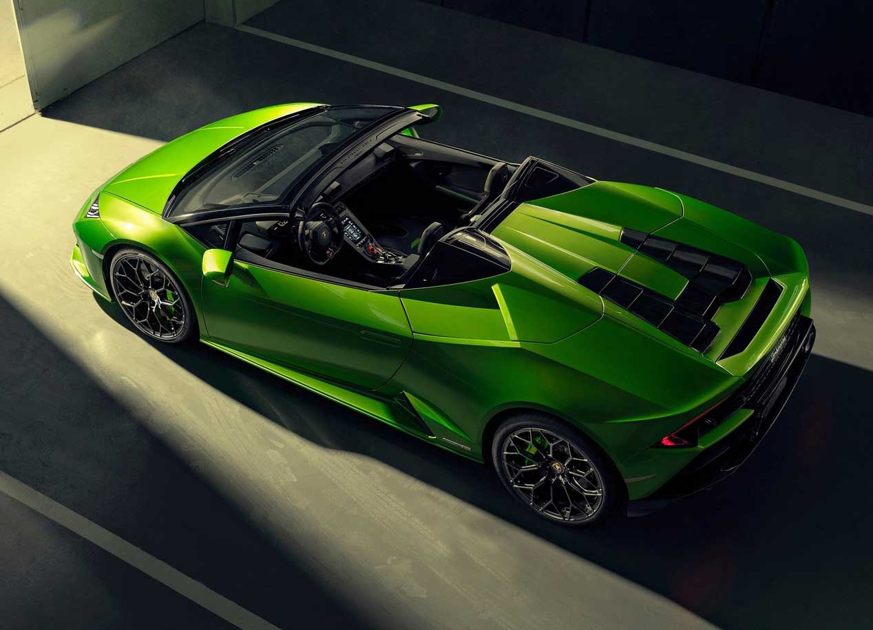 Descapotable a más de 300 km/h, así es el Lamborghini Huracan Evo Spyder