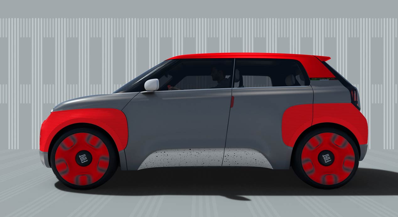 Fiat Concept Centoventi, un pequeño eléctrico modulable