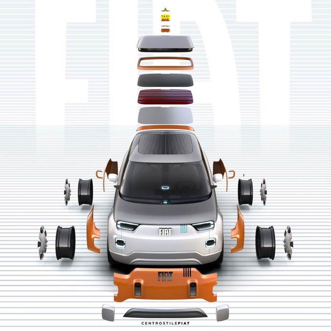 Fiat Concept Centoventi, un pequeño eléctrico modulable