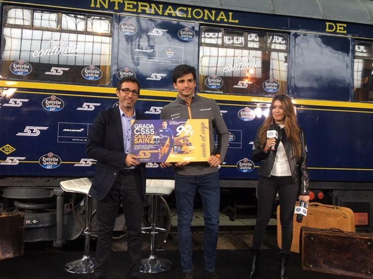 Sainz en el evento de Estrella Galicia 0,0