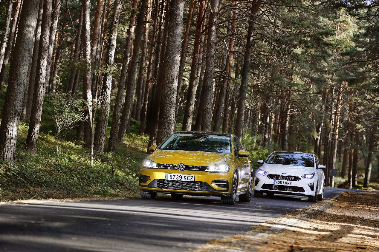 Comparativa Kia Ceed 1.4 T-GDi vs VW Golf 1.5 TSi