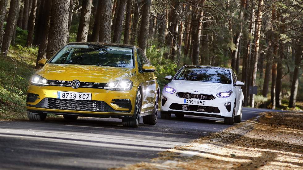 Kia Ceed 1.4 T-GDi vs VW Golf 1.5 TSi: ¿cuál es el mejor compacto de gasolina?