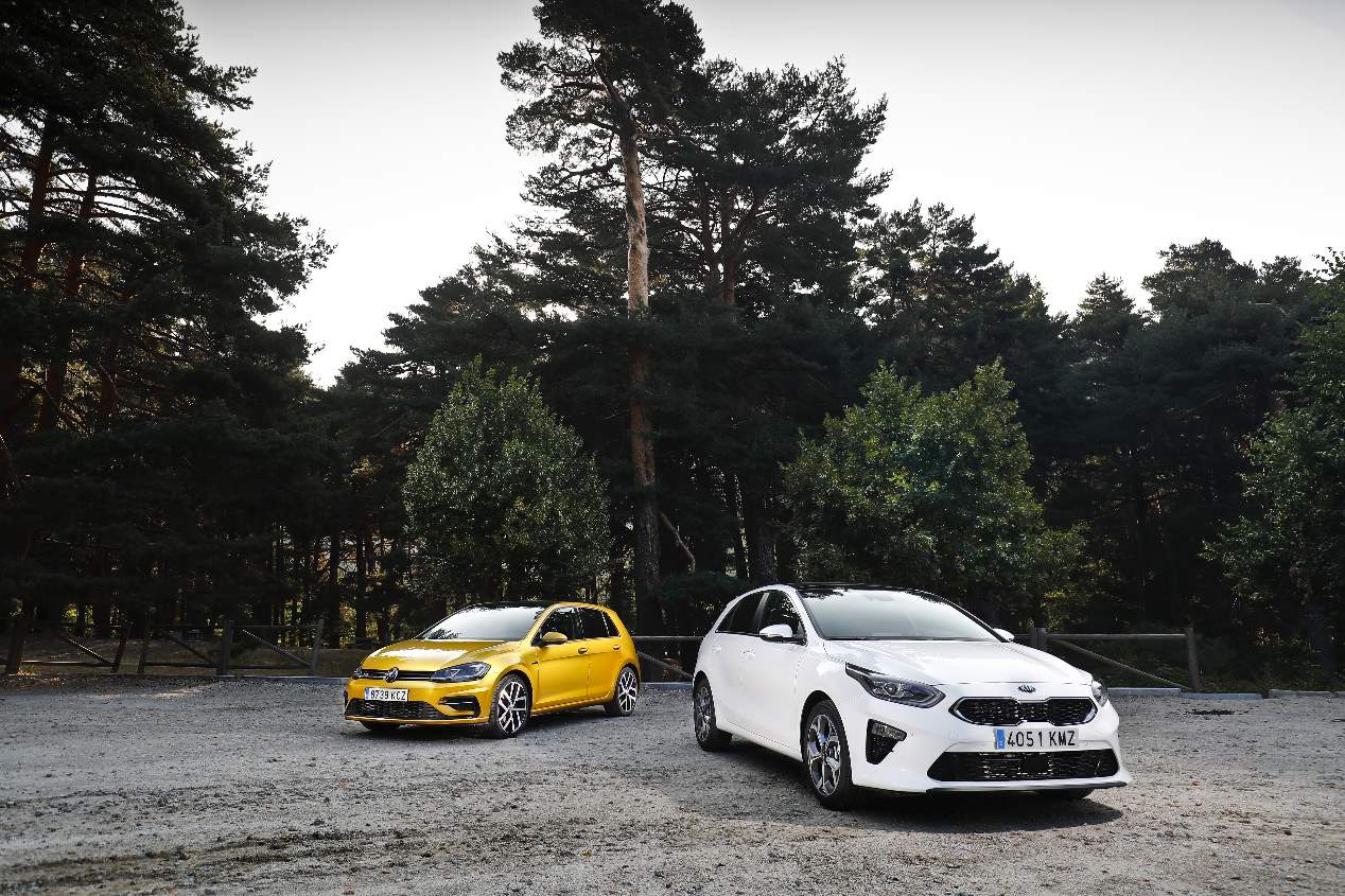 Comparativa Kia Ceed 1.4 T-GDi vs VW Golf 1.5 TSi