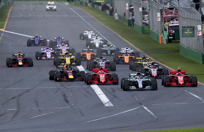 Salida del GP de Australia de 2018
