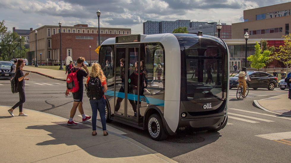 Olli: datos y fotos del transporte autónomo para 8 pasajeros que ya rueda