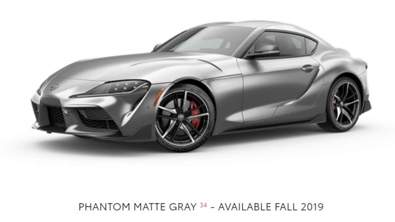 El Toyota Supra 2019 y sus colores