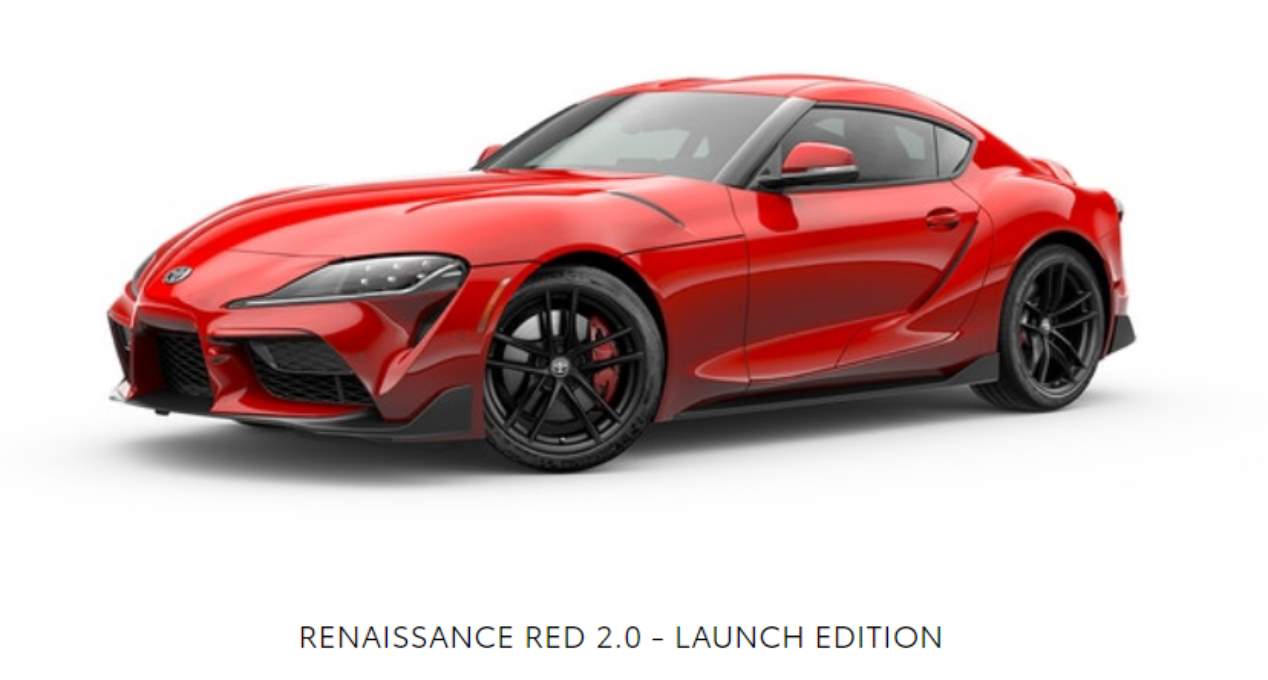 El Toyota Supra 2019 y sus colores