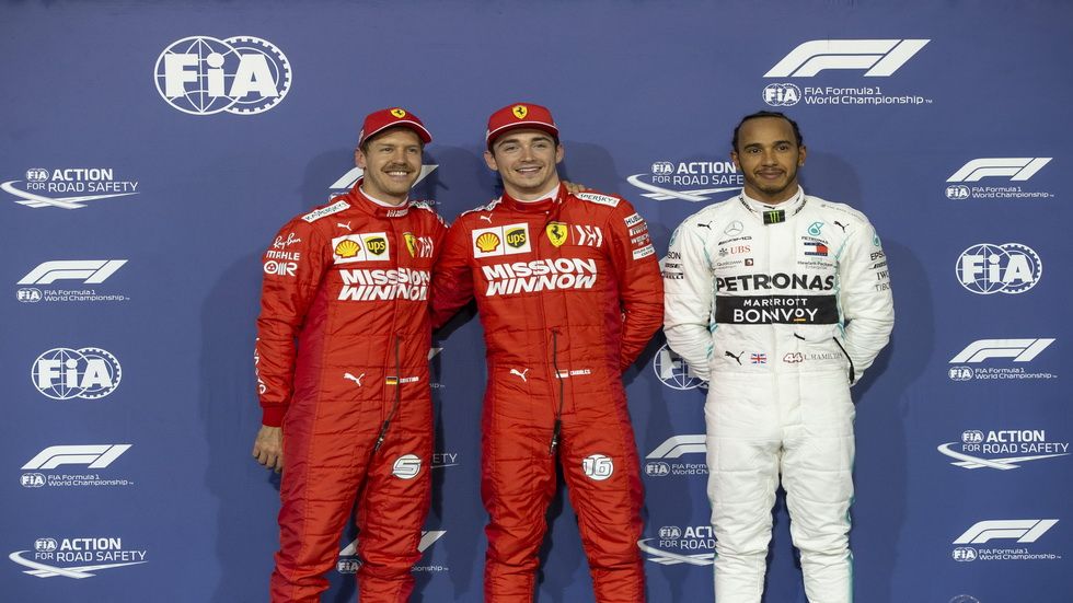 Leclerc, Vettel y Hamilton partirán en las tres primeras posiciones