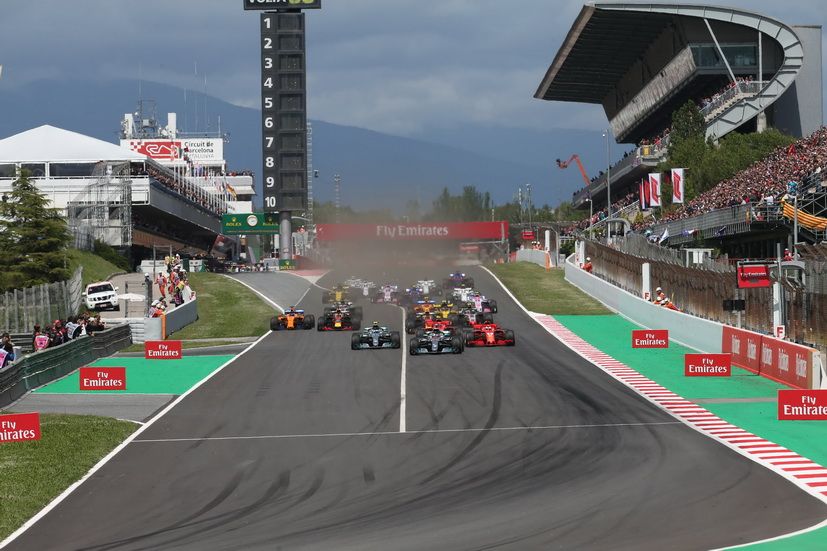 Salida del GP de España de 2018