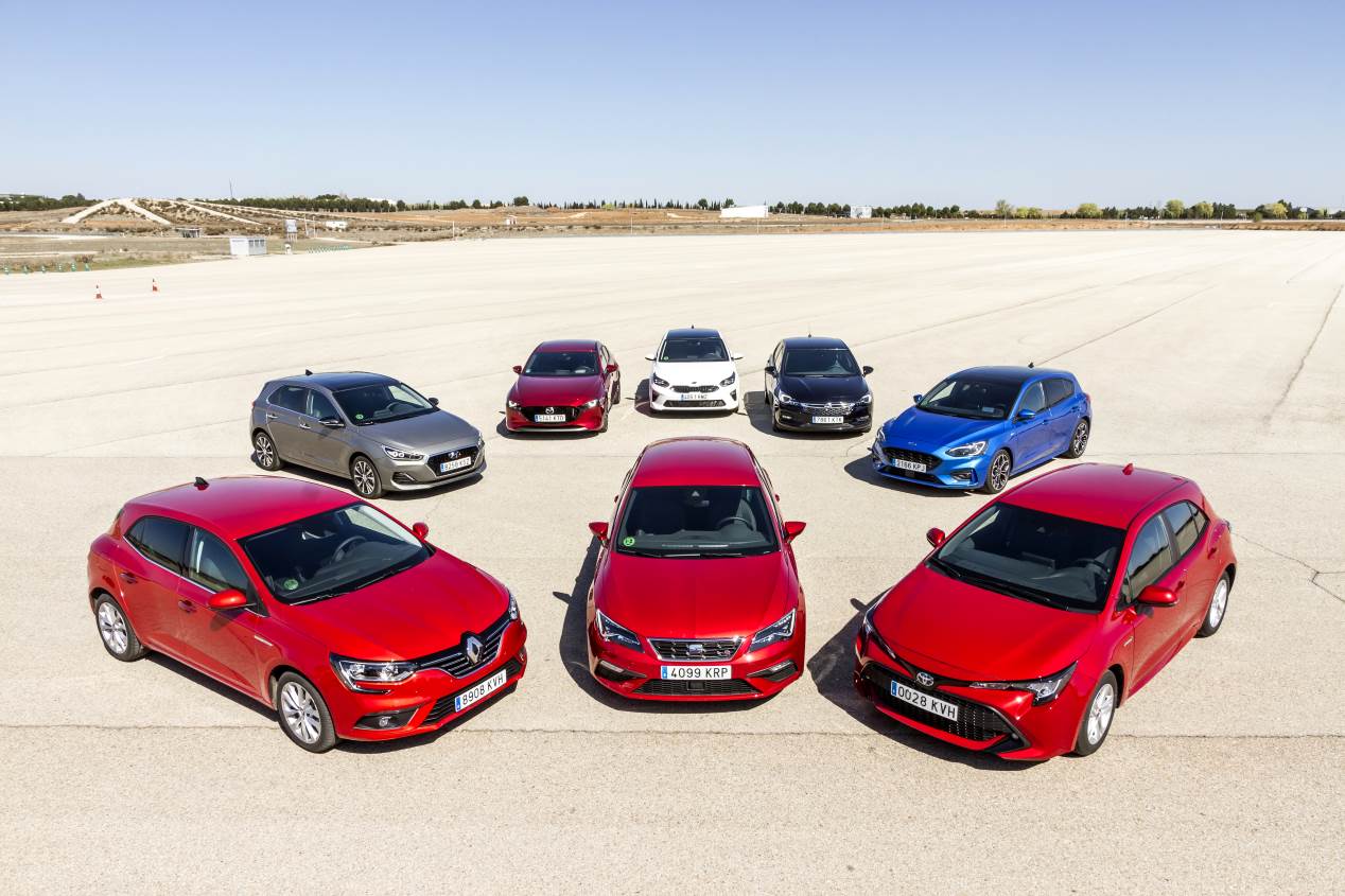 Comparativa: Seat León, Renaul Mégane, Mazda 3, Opel Astra, Ford Focus, Hyundai i30, Kia Ceed y Toyota Corolla