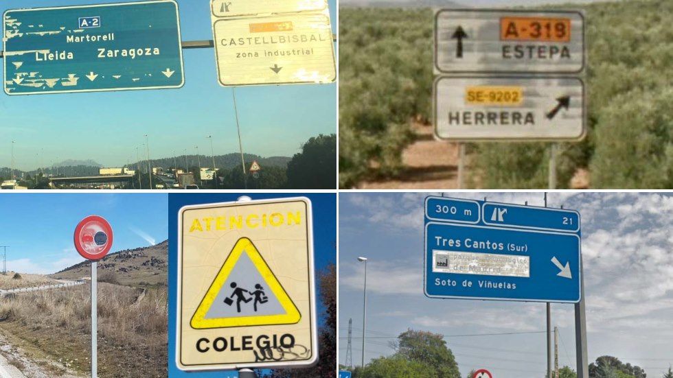 El mal estado de nuestras carreteras: más de 2,3 millones de señales de tráfico, fuera de garantía