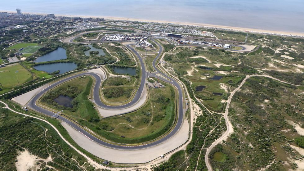 Foto aérea del circuito de Zandvoort