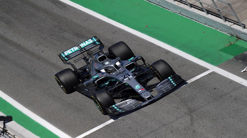 Nikita Mazepin en el Mercedes W10