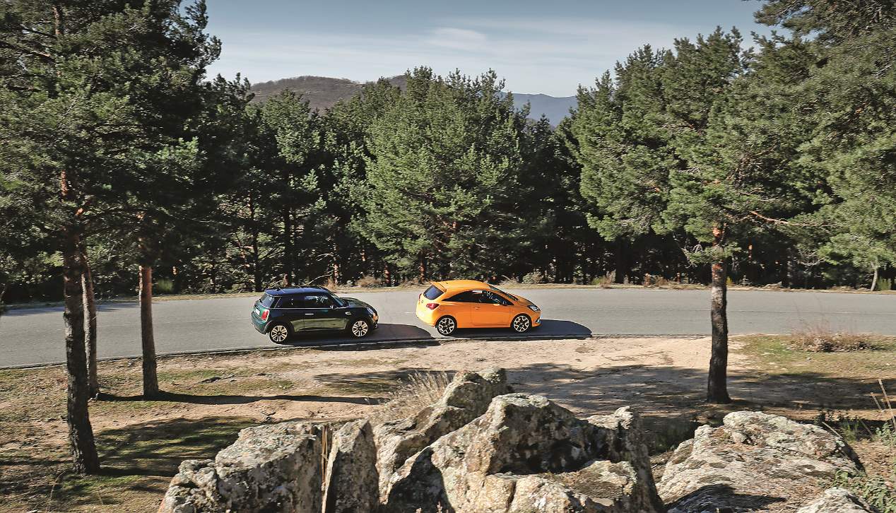 A prueba los Mini Cooper y Opel Corsa GSI