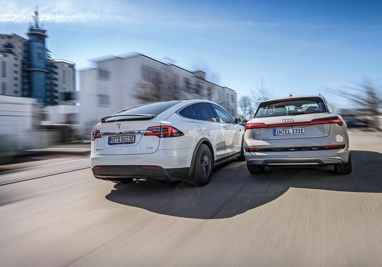 Duelo de SUV eléctricos: Audi e-tron vs Tesla Model X