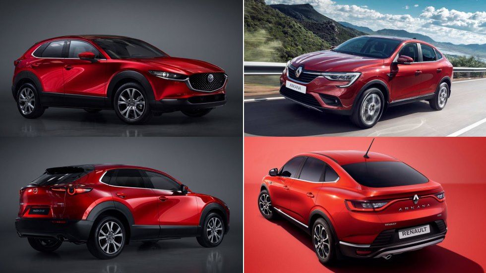 Mazda CX-30 vs Renault Arkana: el gran duelo de nuevos SUV coupé en 2019