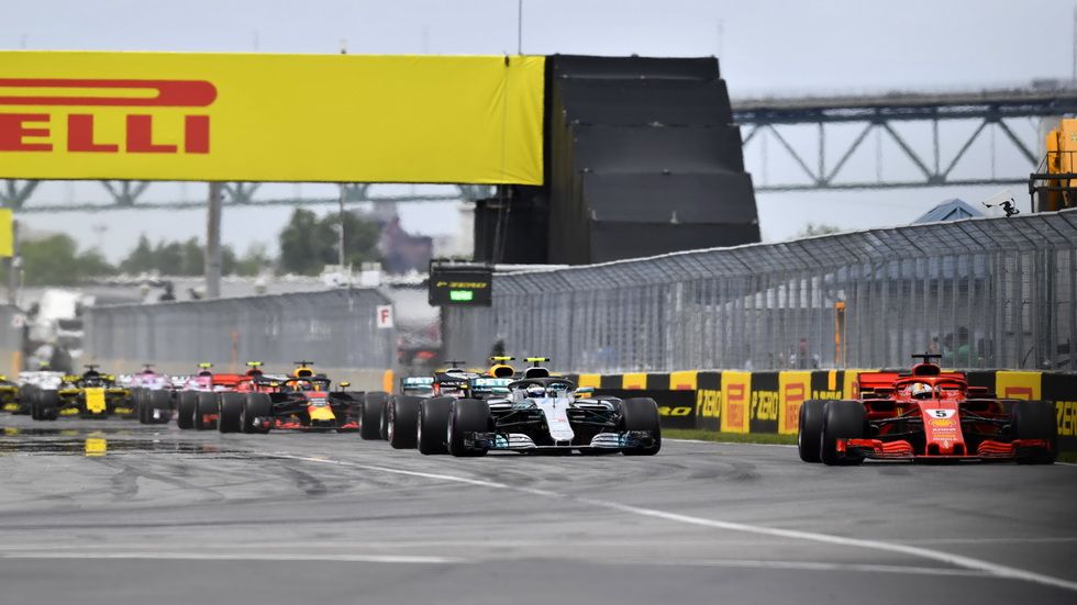 salida del GP de Canadá de 2018