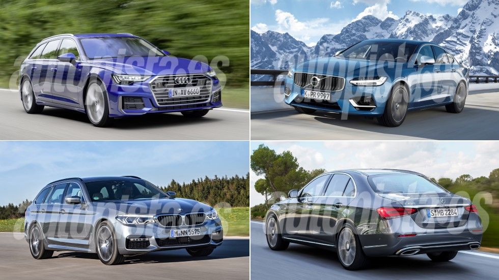 BMW Serie 5, Audi A6, Mercedes Clase E y Volvo S90 así