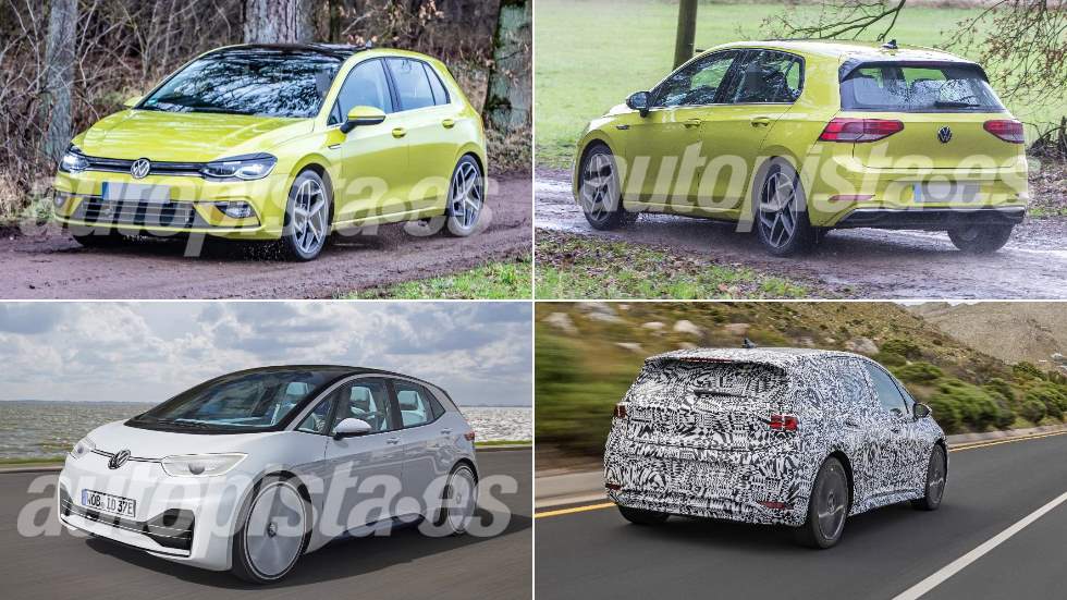 Revista Autopista 3105: nuevos VW Golf 8 vs VW ID.3 eléctrico, frente a frente