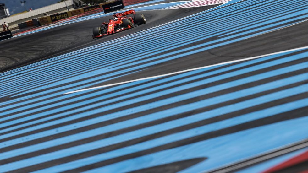 Sebastian Vettel (Ferrari) marcó la vuelta rápida en la carrera de Francia