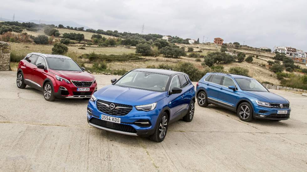 Opel Grandland X, Peugeot 3008 y VW Tiguan: ¿qué SUV diésel es mejor?