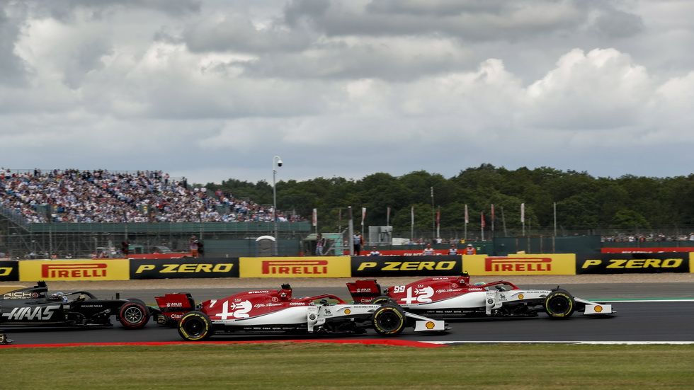 Los dos Alfa Romeo en el pasado GP de GB
