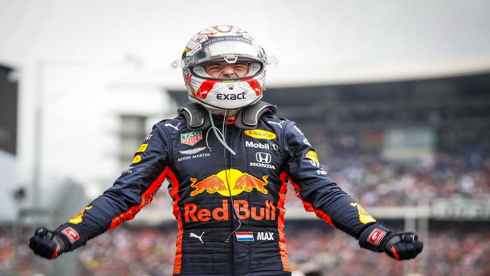 Max Verstappen, muy emocionado tras su victoria en el pasado GP de Alemania