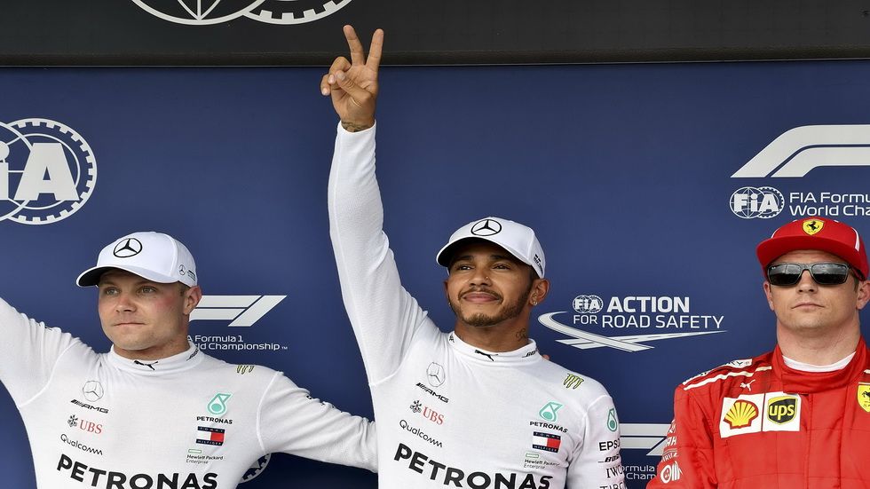 Hamilton, Bottas y Raikkonen fueron los tres primeros en la calificación de 2018