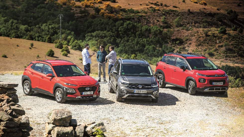 Citroën C3 Aircross, Hyundai Kona y VW T-Cross: ¿qué SUV urbano de gasolina es mejor?
