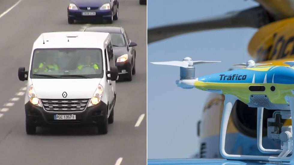 Así son los drones y las furgonetas camufladas de la DGT que ya vigilan las carreteras
