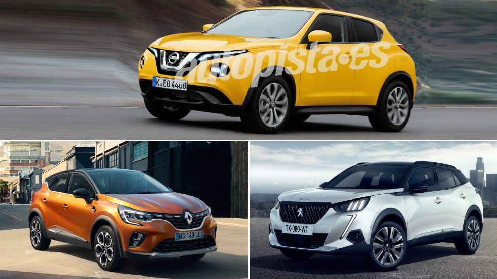 Nissan Juke, Peugeot 2008 y Renault Captur: ¿qué nuevo SUV es mejor?